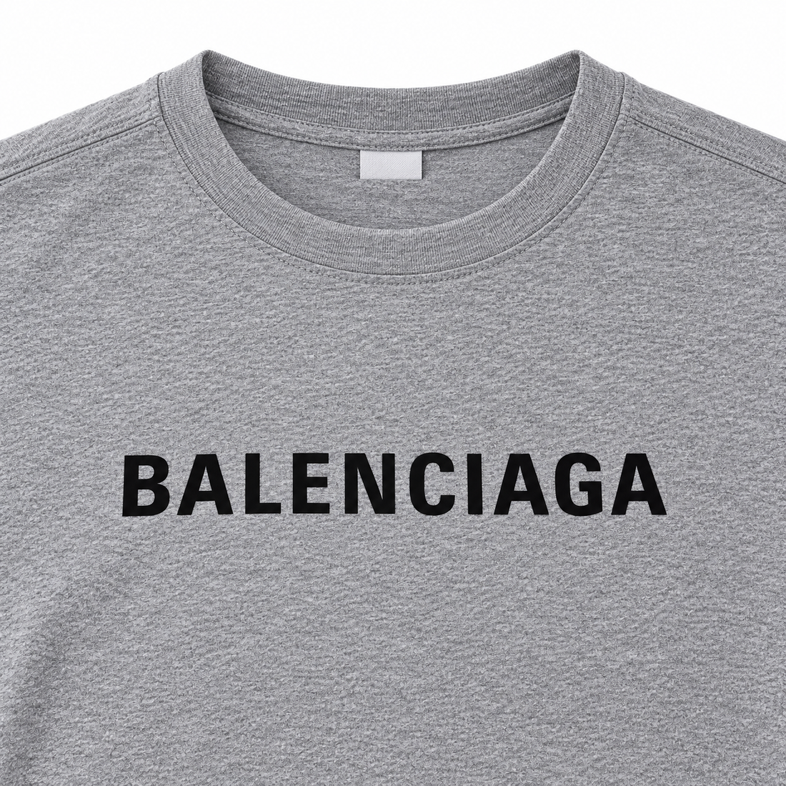 Men's Balenciaga Performance T-Shirt grey print detail