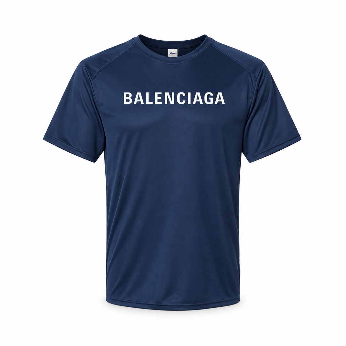 Men's Balenciaga Performance T-Shirt navy main front view