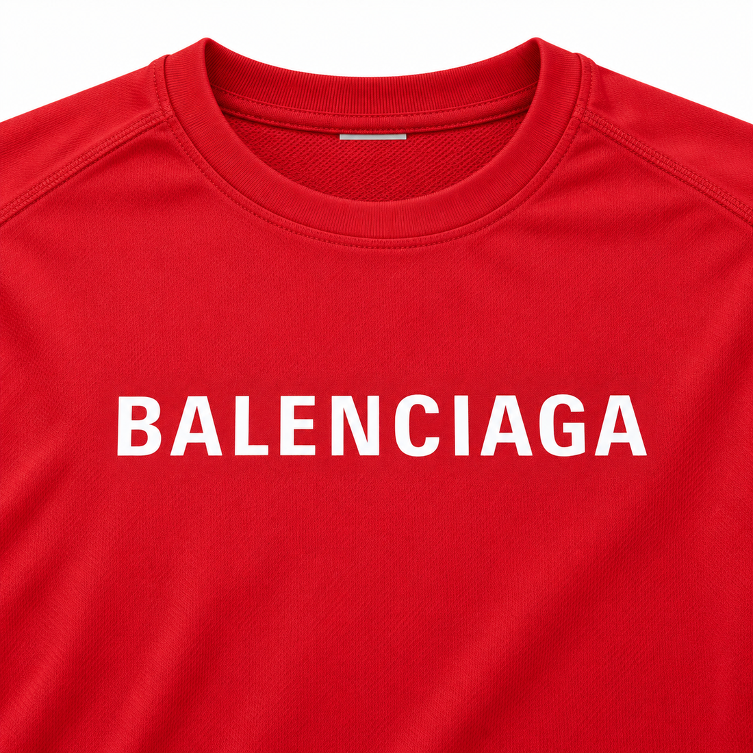 Men's Balenciaga Performance T-Shirt red print detail