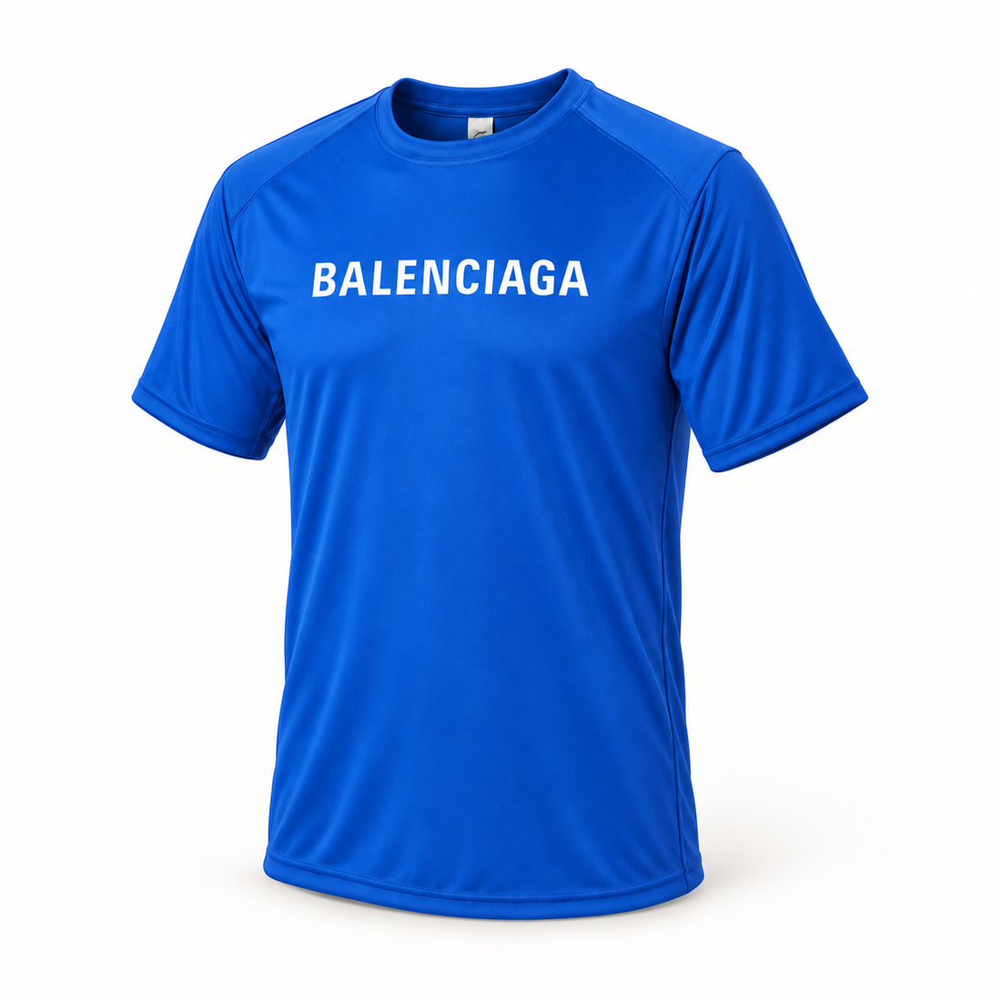Men's Balenciaga Performance T-Shirt royal blue alternate angle