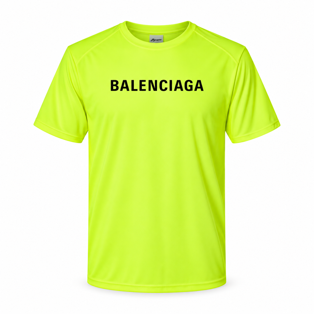 Men's Balenciaga Performance T-Shirt safety green main front view