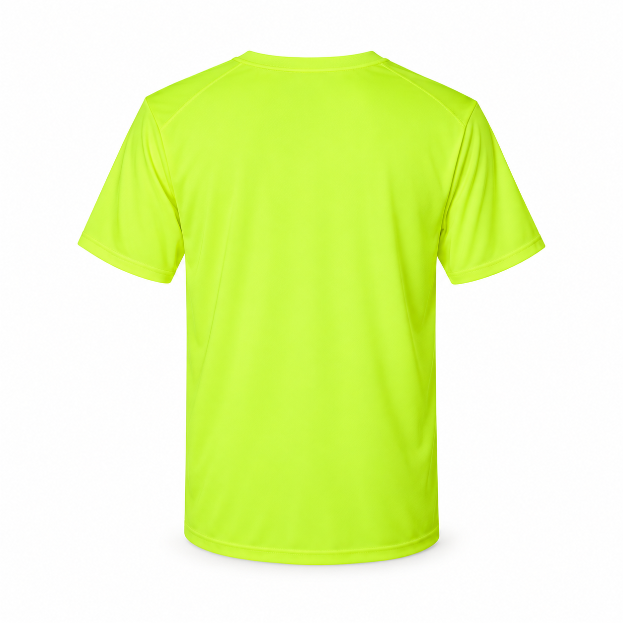Men's Balenciaga Performance T-Shirt safety green rear view