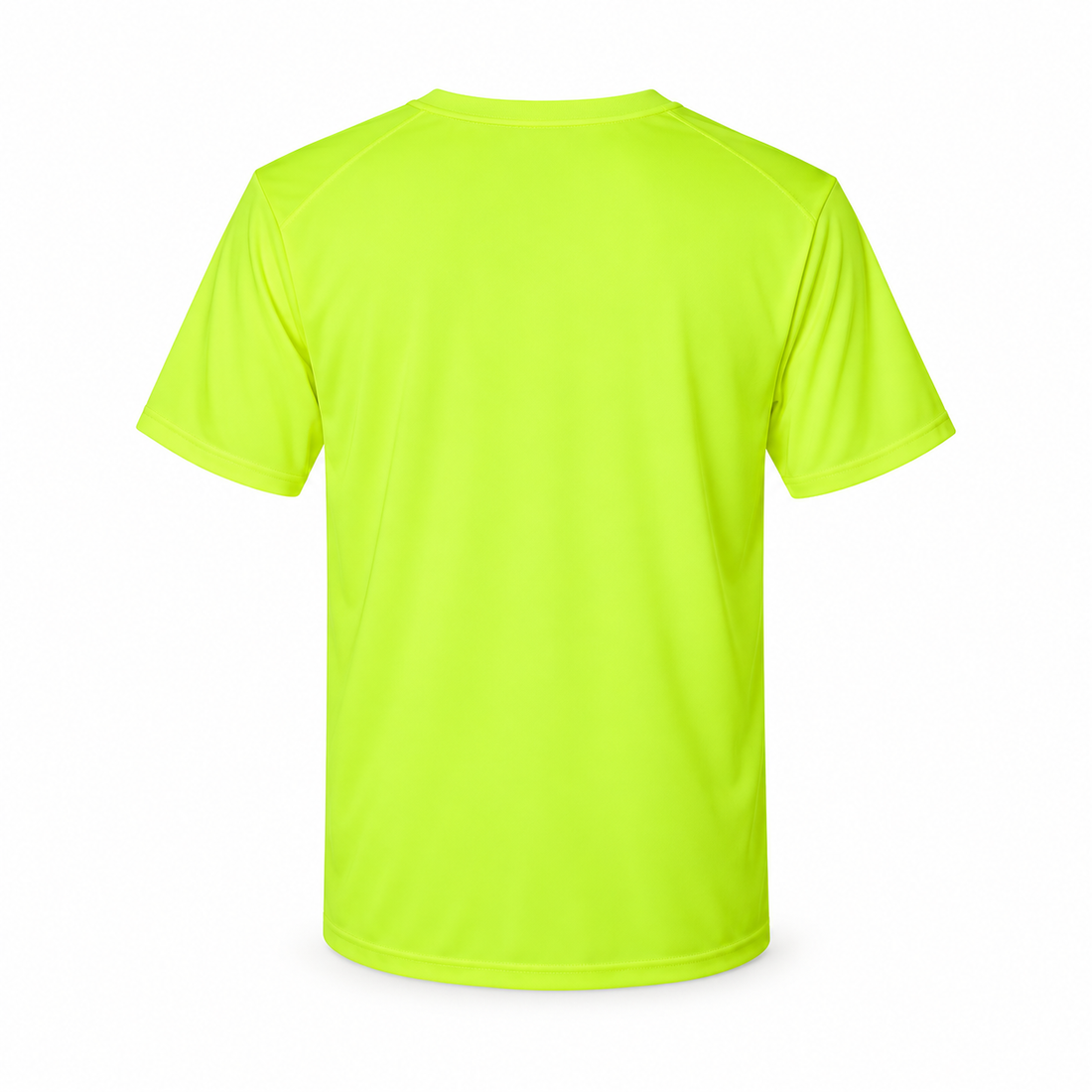 Men's Balenciaga Performance T-Shirt safety green rear view