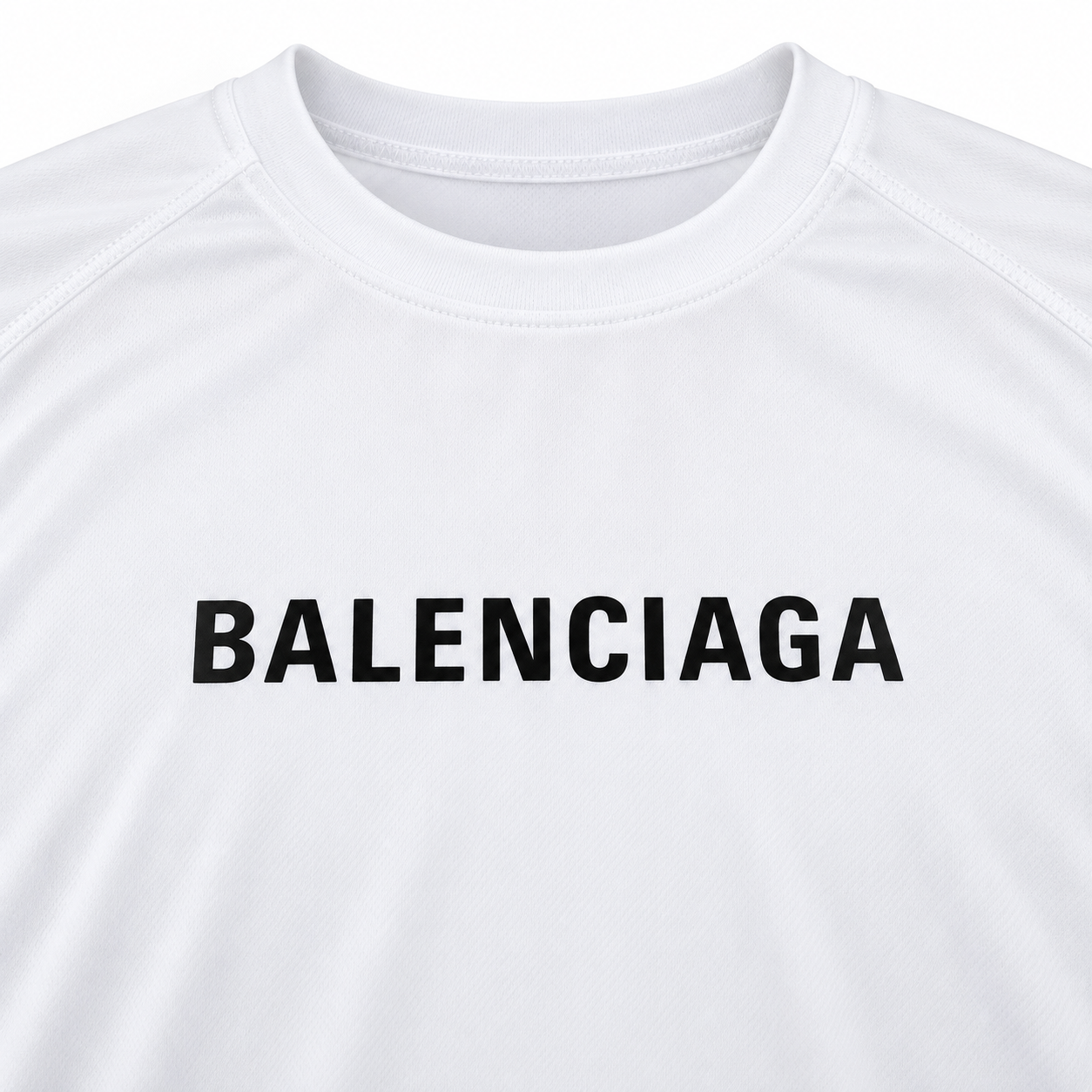 Men's Balenciaga Performance T-Shirt white print detail