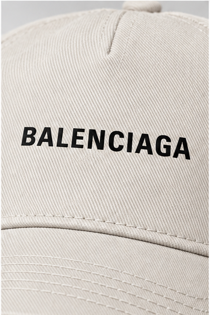 Balenciaga Dad Baseball Cap Hat | Color: Beige | Image 5