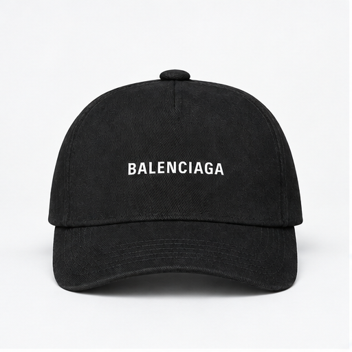 Balenciaga Dad Baseball Cap Hat | Color: Black | Image 1