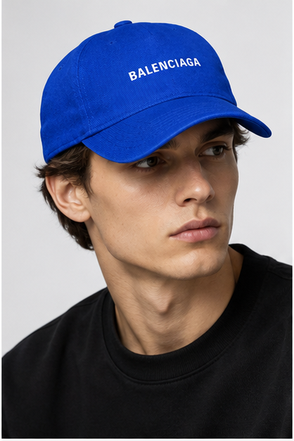 Balenciaga Dad Baseball Cap Hat | Color: Blue | Image 2
