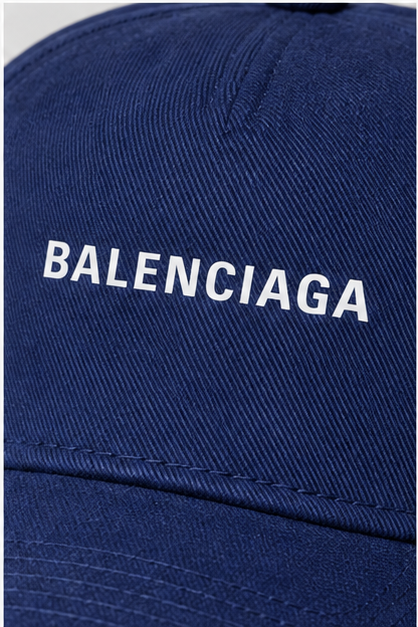Balenciaga Dad Baseball Cap Hat | Color: Navy | Image 5