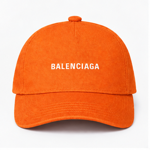 Balenciaga Dad Baseball Cap Hat | Color: Orange | Image 1