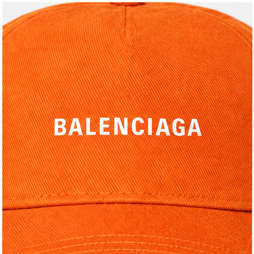 Balenciaga Dad Baseball Cap Hat | Color: Orange | Image 5
