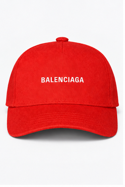 Balenciaga Dad Baseball Cap Hat | Color: Red | Image 1