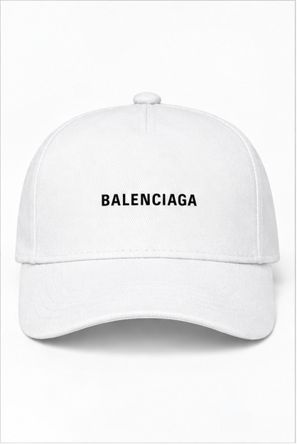 Balenciaga Dad Baseball Cap Hat | Color: White | Image 1