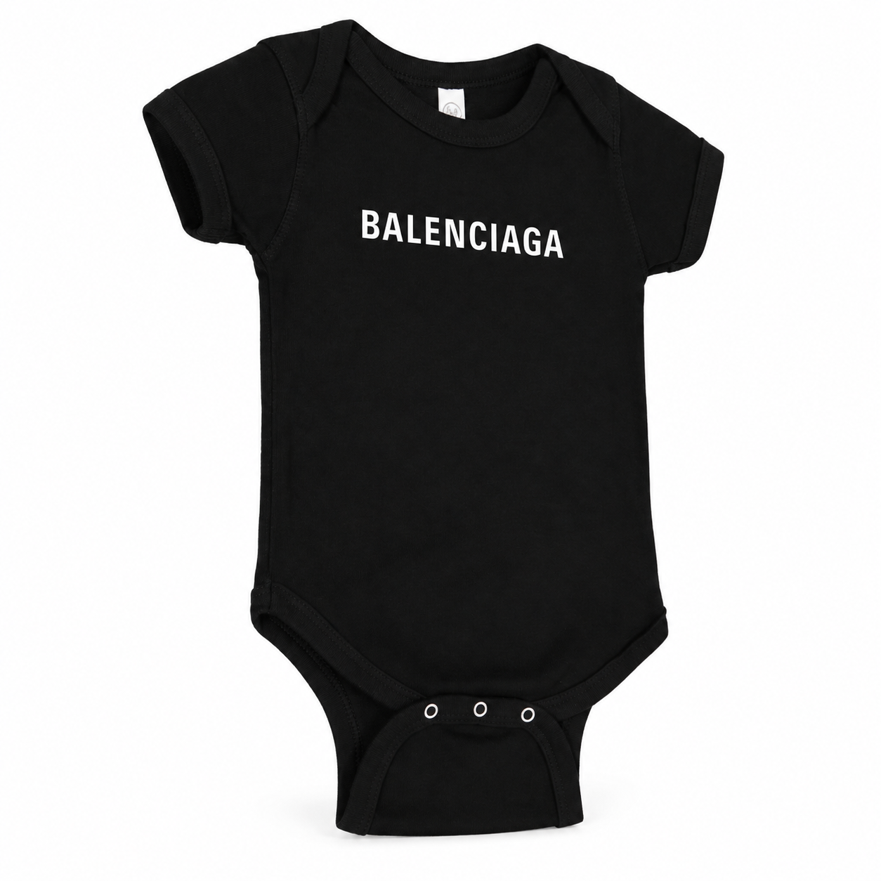Balenciaga Baby Romper Onesie - Black - three-quarter