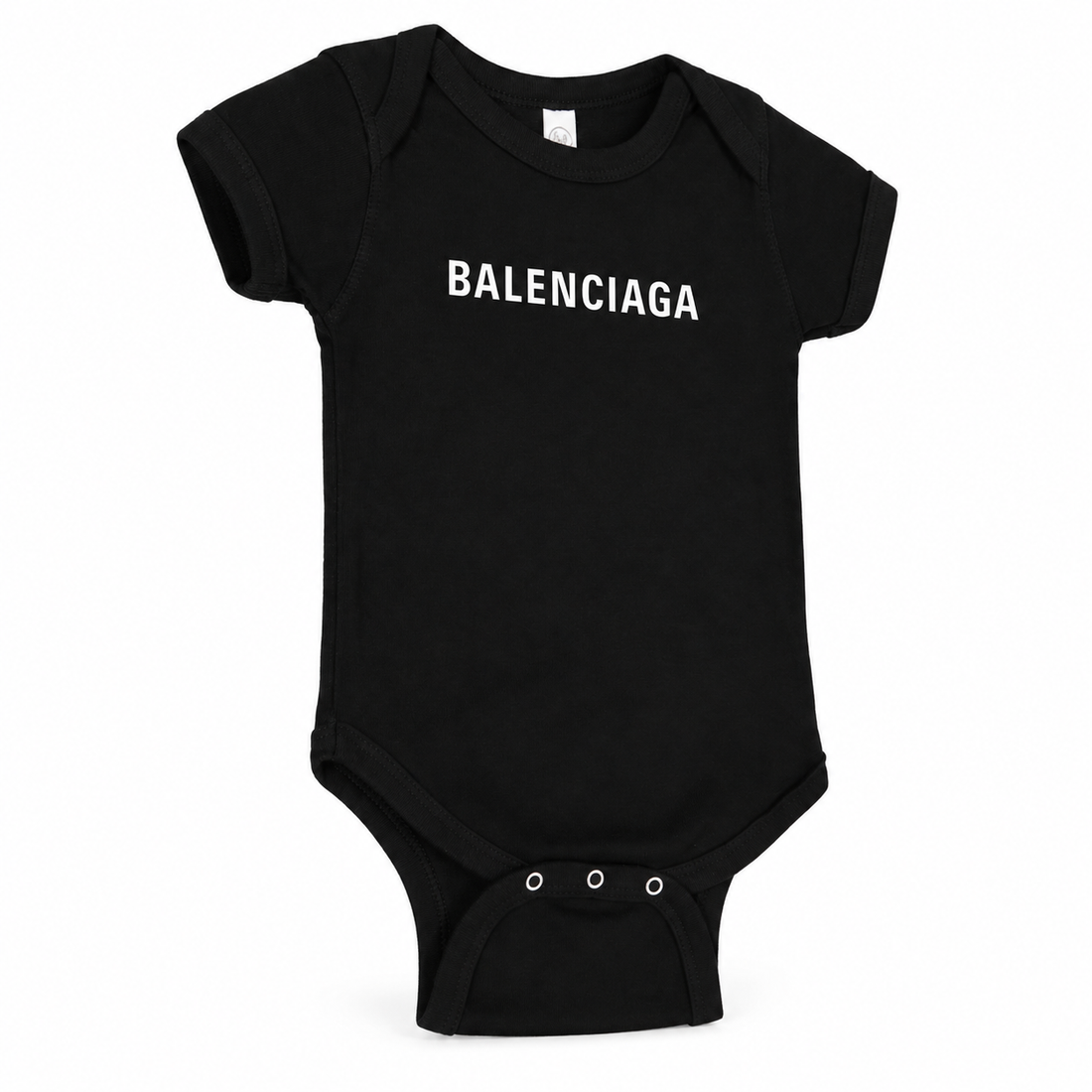 Balenciaga Baby Romper Onesie - Black - three-quarter