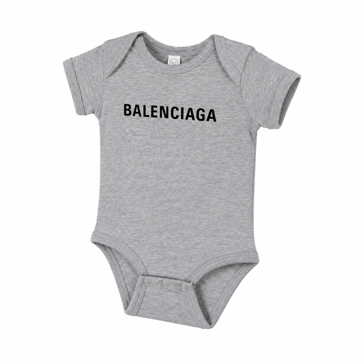Balenciaga Baby Romper Onesie - Grey - three-quarter