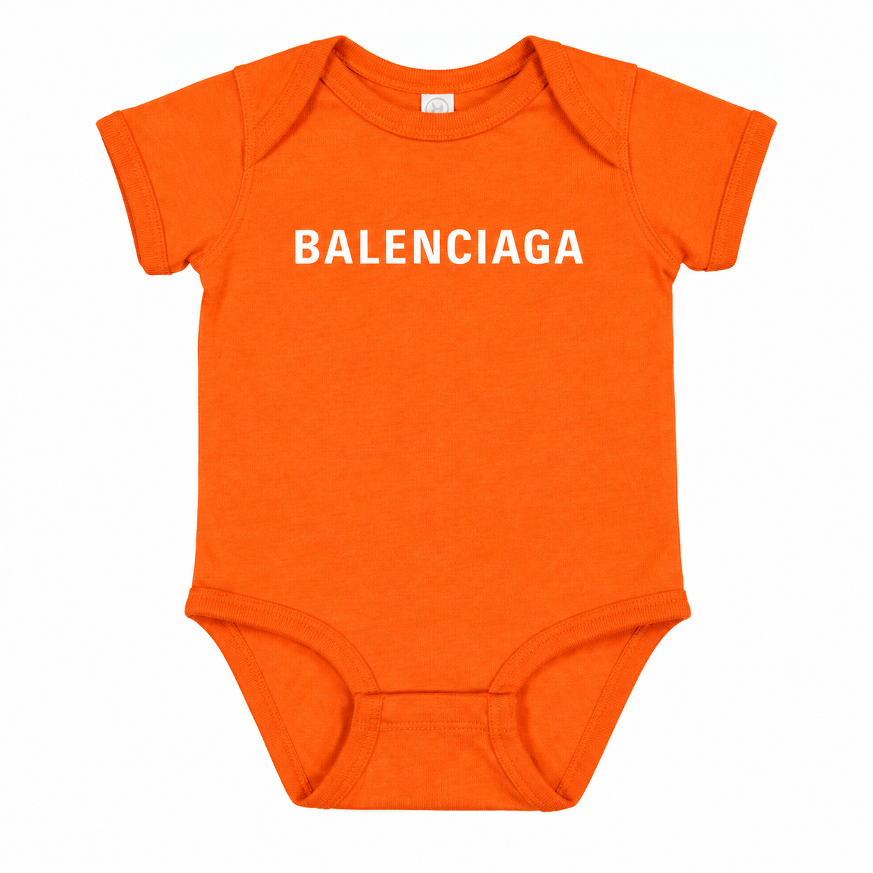 Balenciaga Baby Romper Onesie - Orange - detail