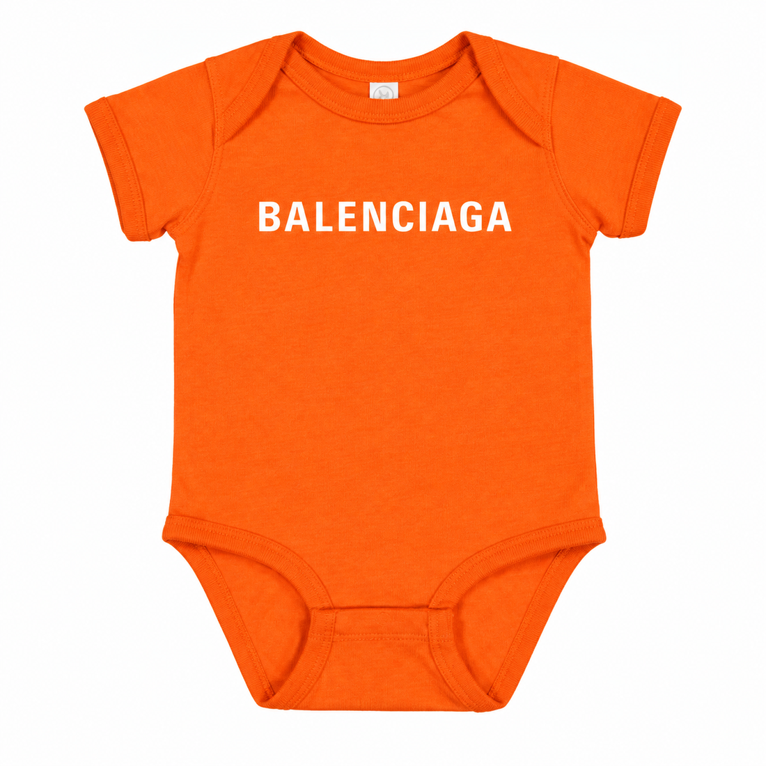 Balenciaga Baby Romper Onesie - Orange - detail