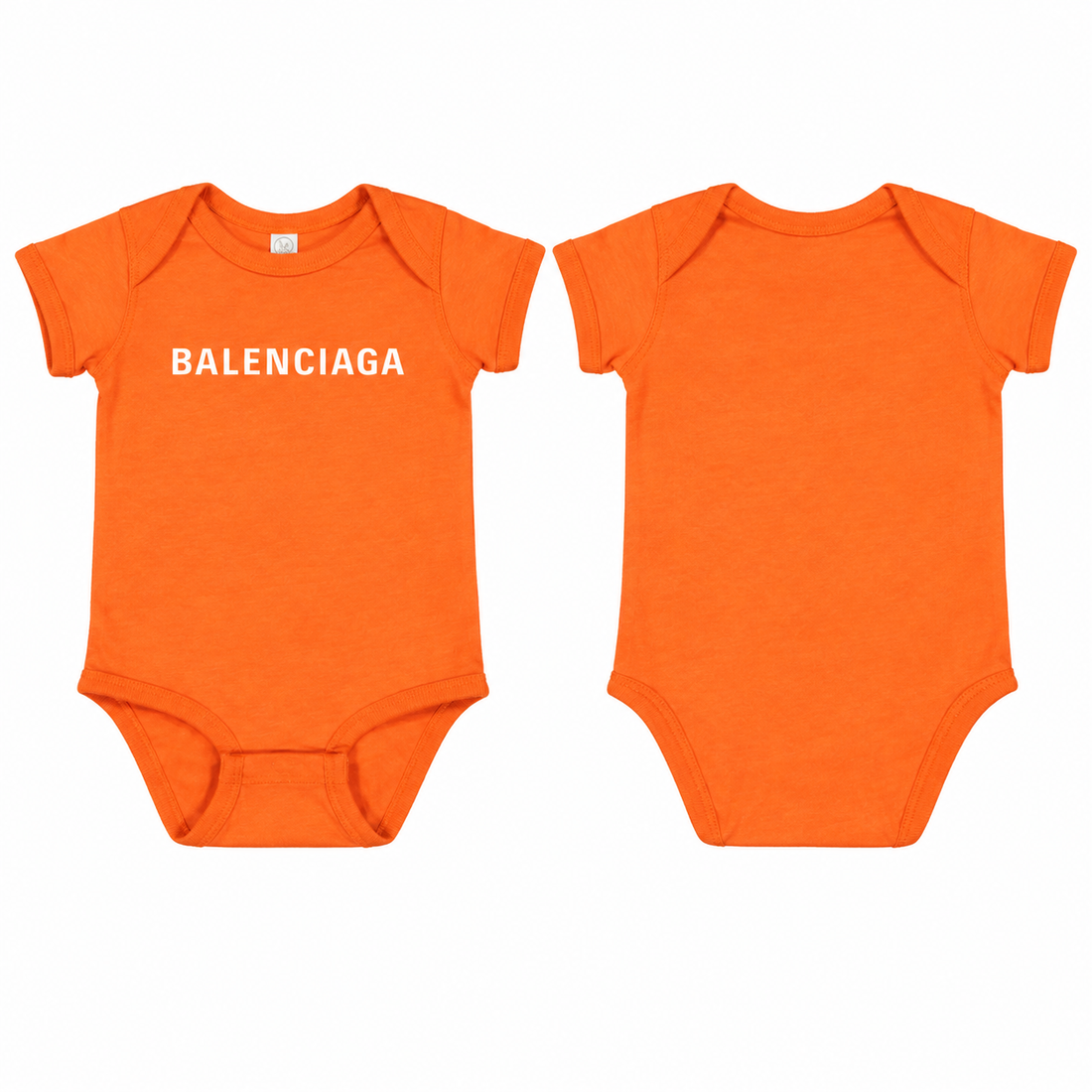 Balenciaga Baby Romper Onesie - Orange - back