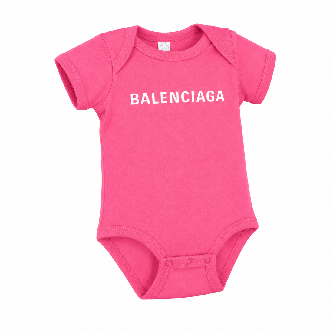 Balenciaga Baby Romper Onesie - Pink - three-quarter