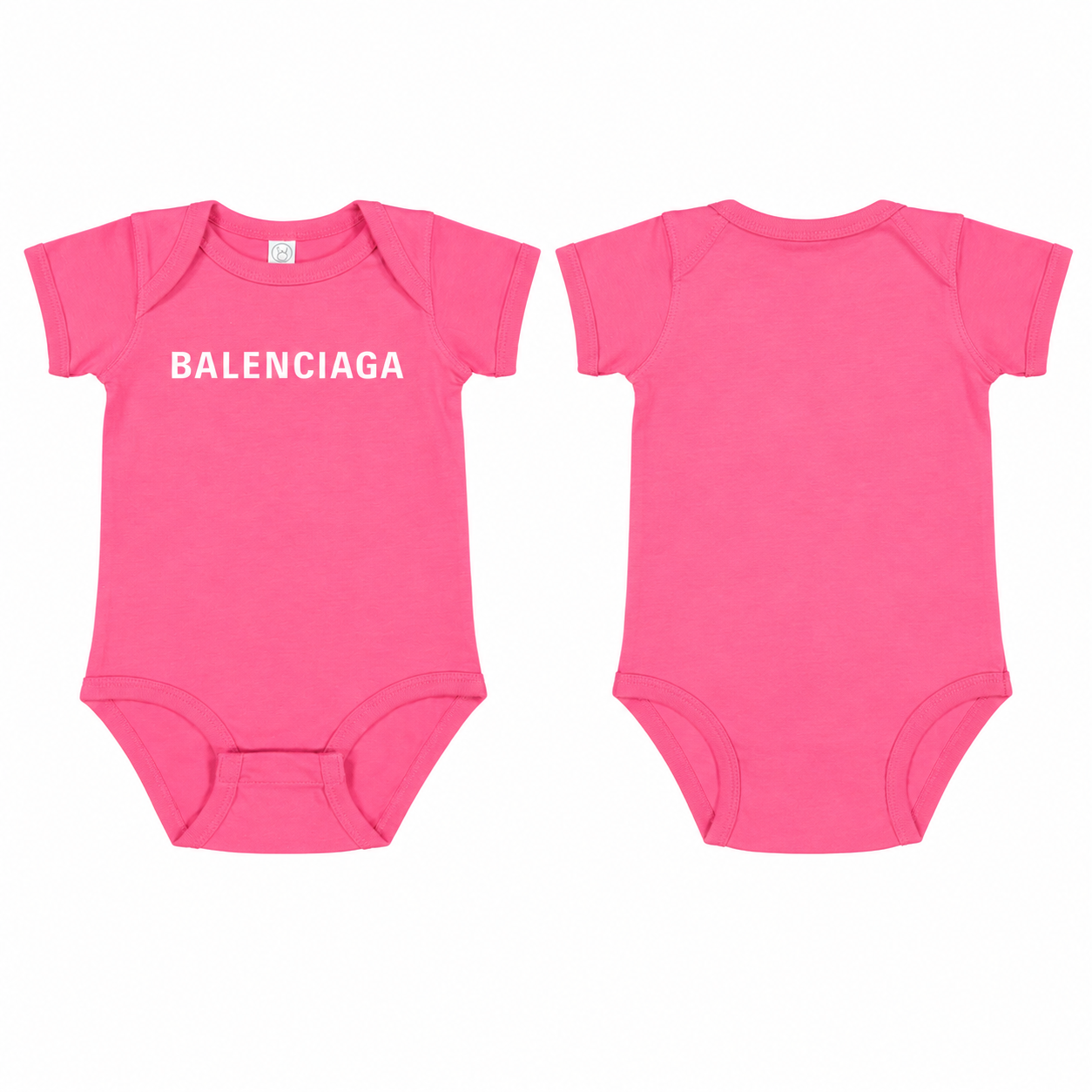 Balenciaga Baby Romper Onesie - Pink - back
