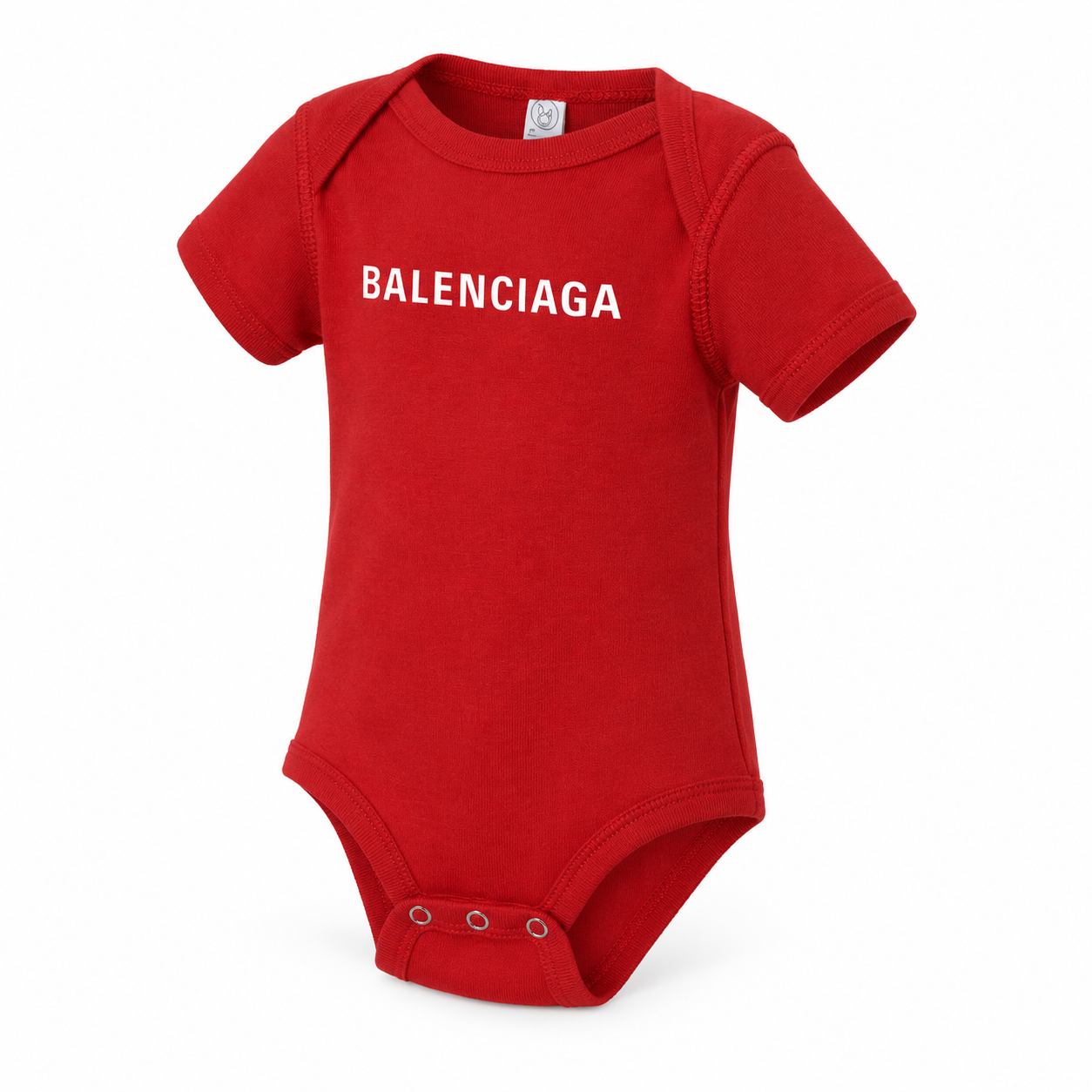 Balenciaga Baby Romper Onesie - Red - three-quarter