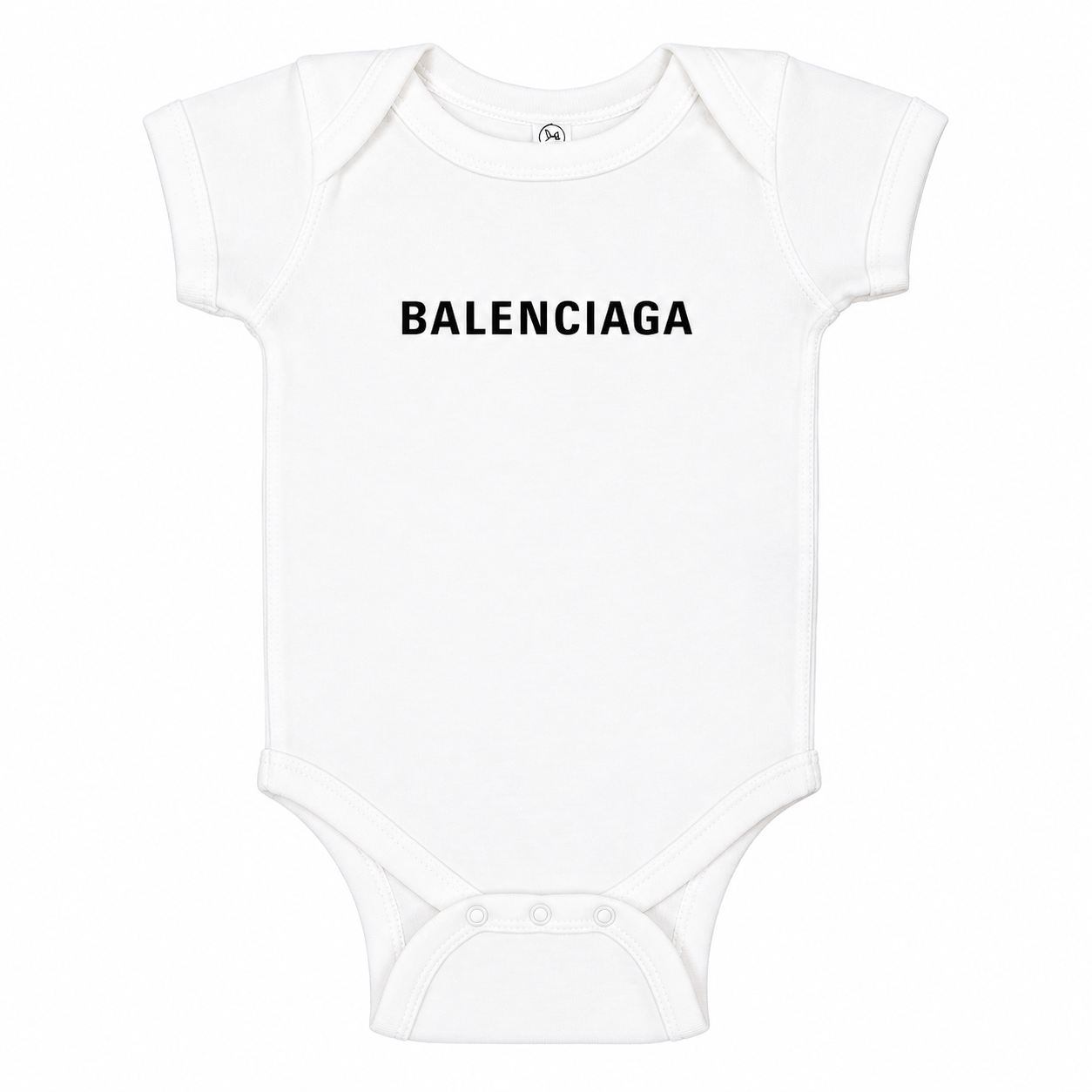 Balenciaga Baby Romper Onesie - White - hero