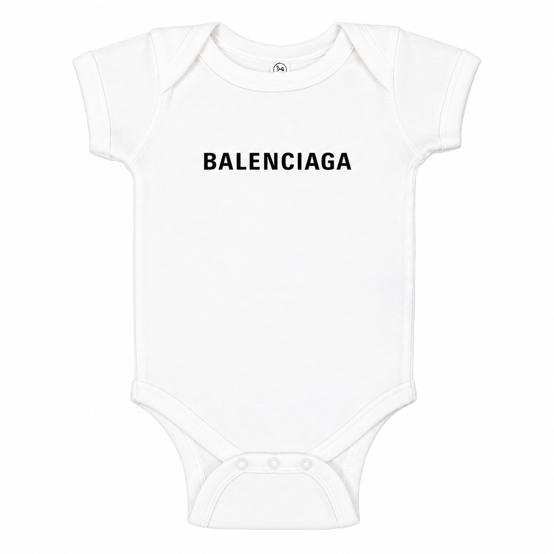 Balenciaga Baby Romper Onesie - White - hero