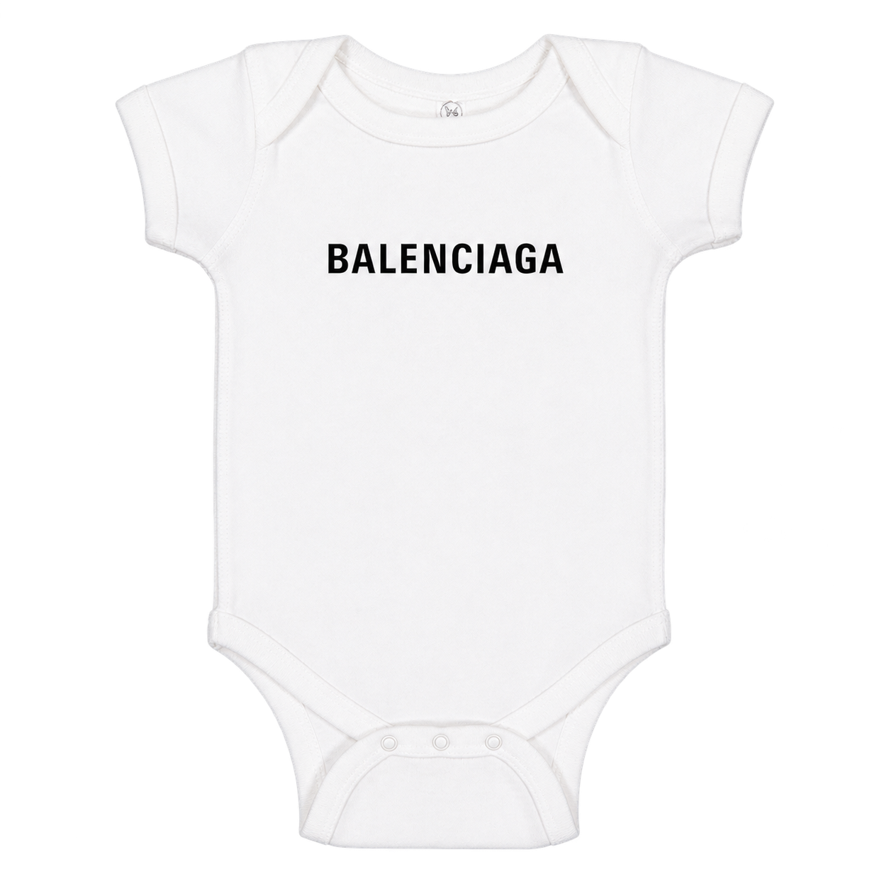 Balenciaga Baby Romper Onesie - White - detail