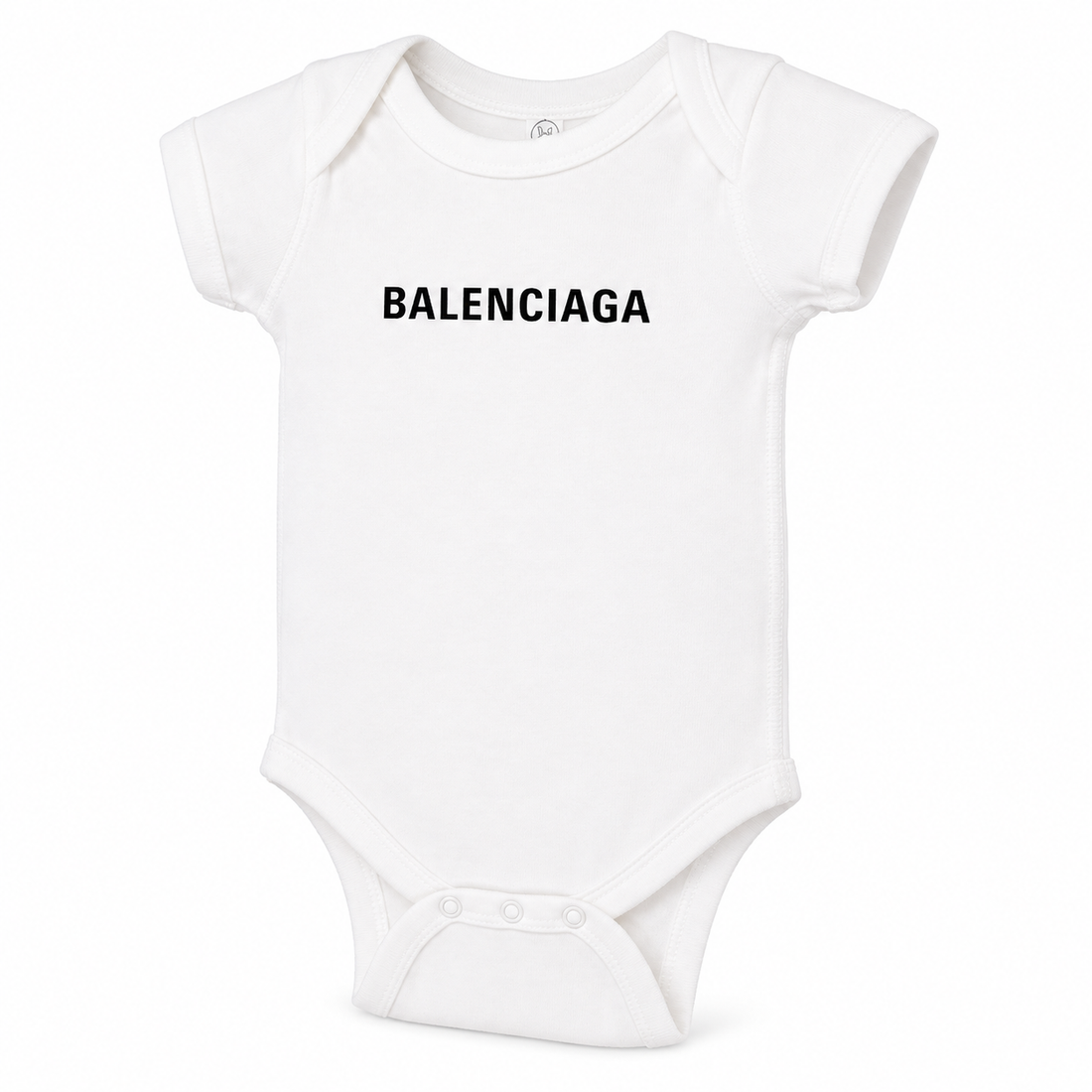 Balenciaga Baby Romper Onesie - White - three-quarter