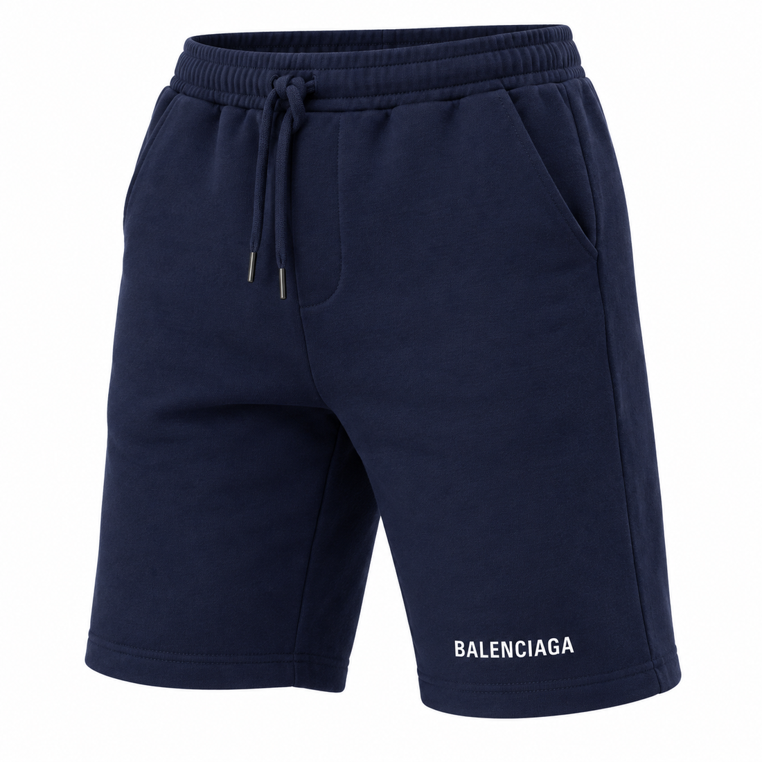 Navy Balenciaga shorts view 3
