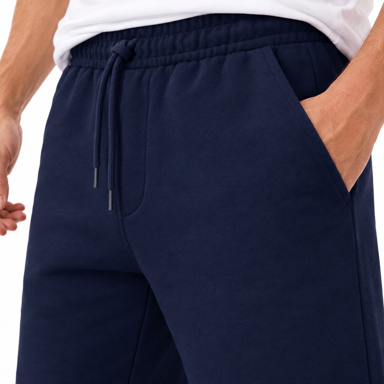 Navy Balenciaga shorts view 5
