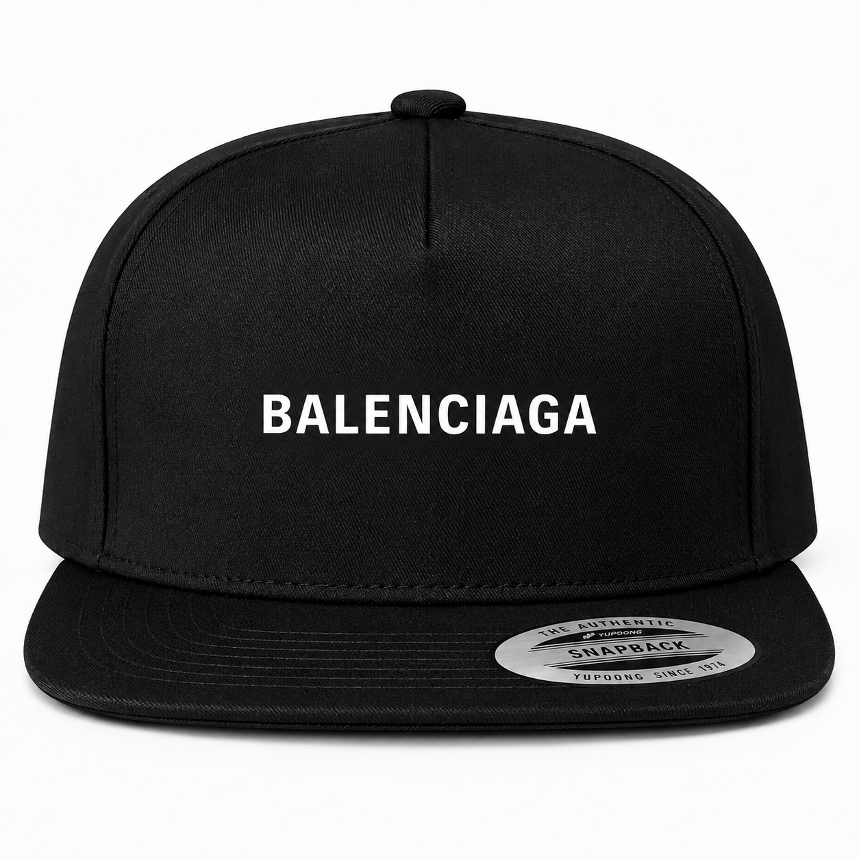 Balenciaga Snapback Hat - Black - Image 3