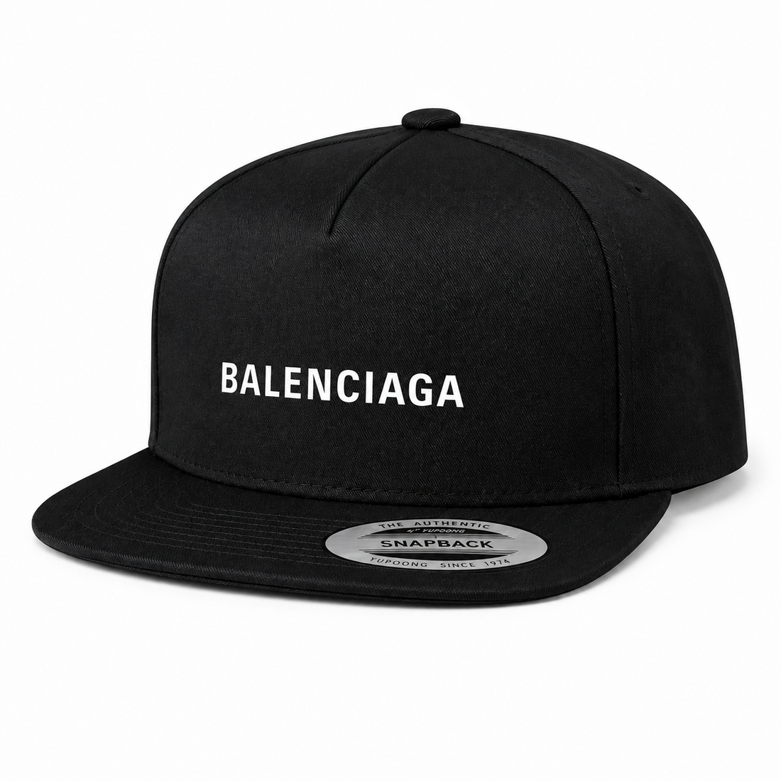 Balenciaga Snapback Hat - Black - Image 4