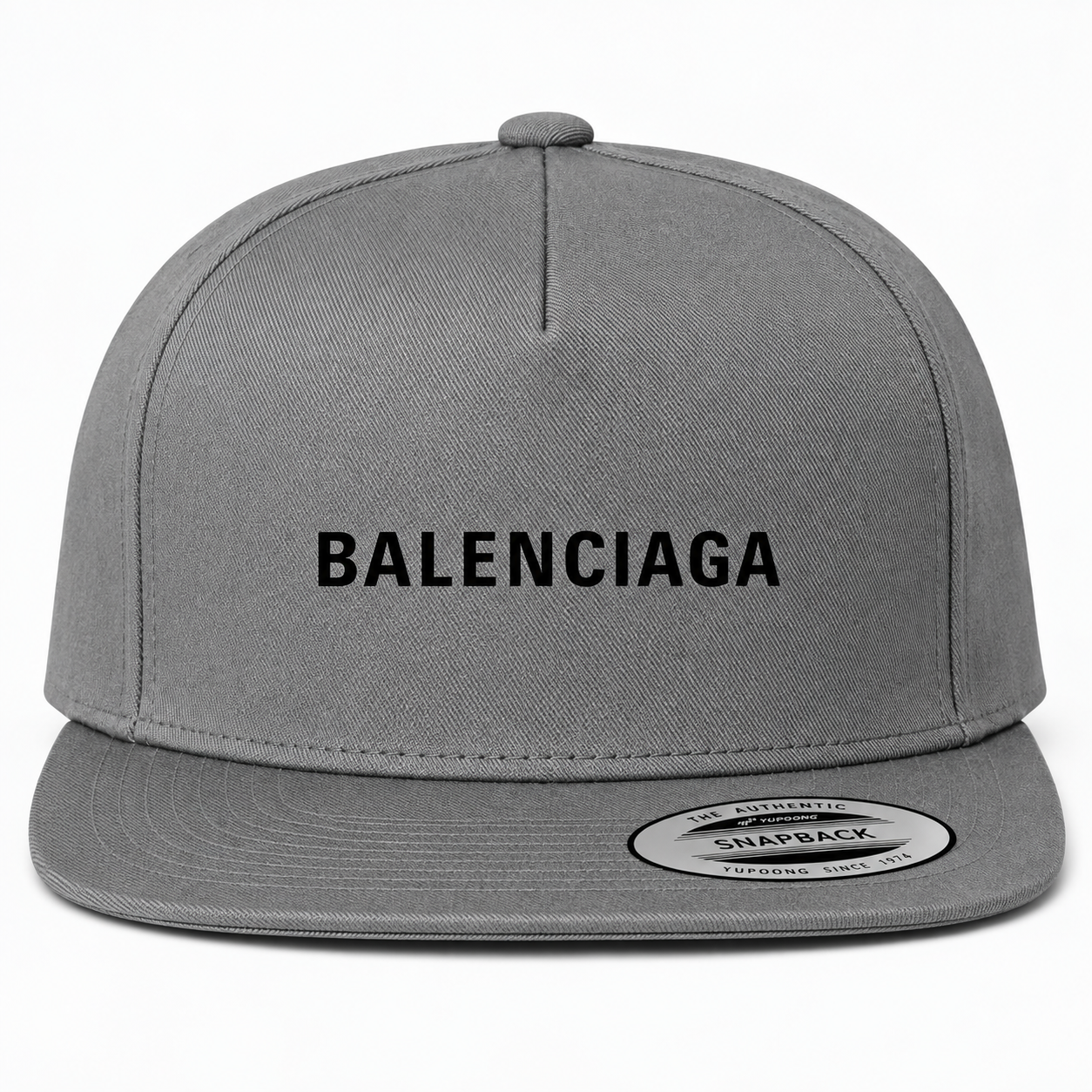 Balenciaga Snapback Hat - Grey - Image 3