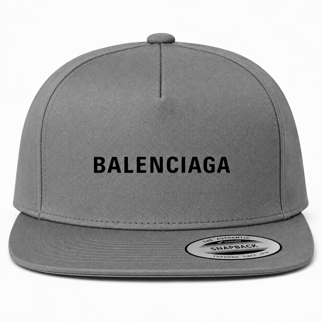 Balenciaga Snapback Hat - Grey - Image 3