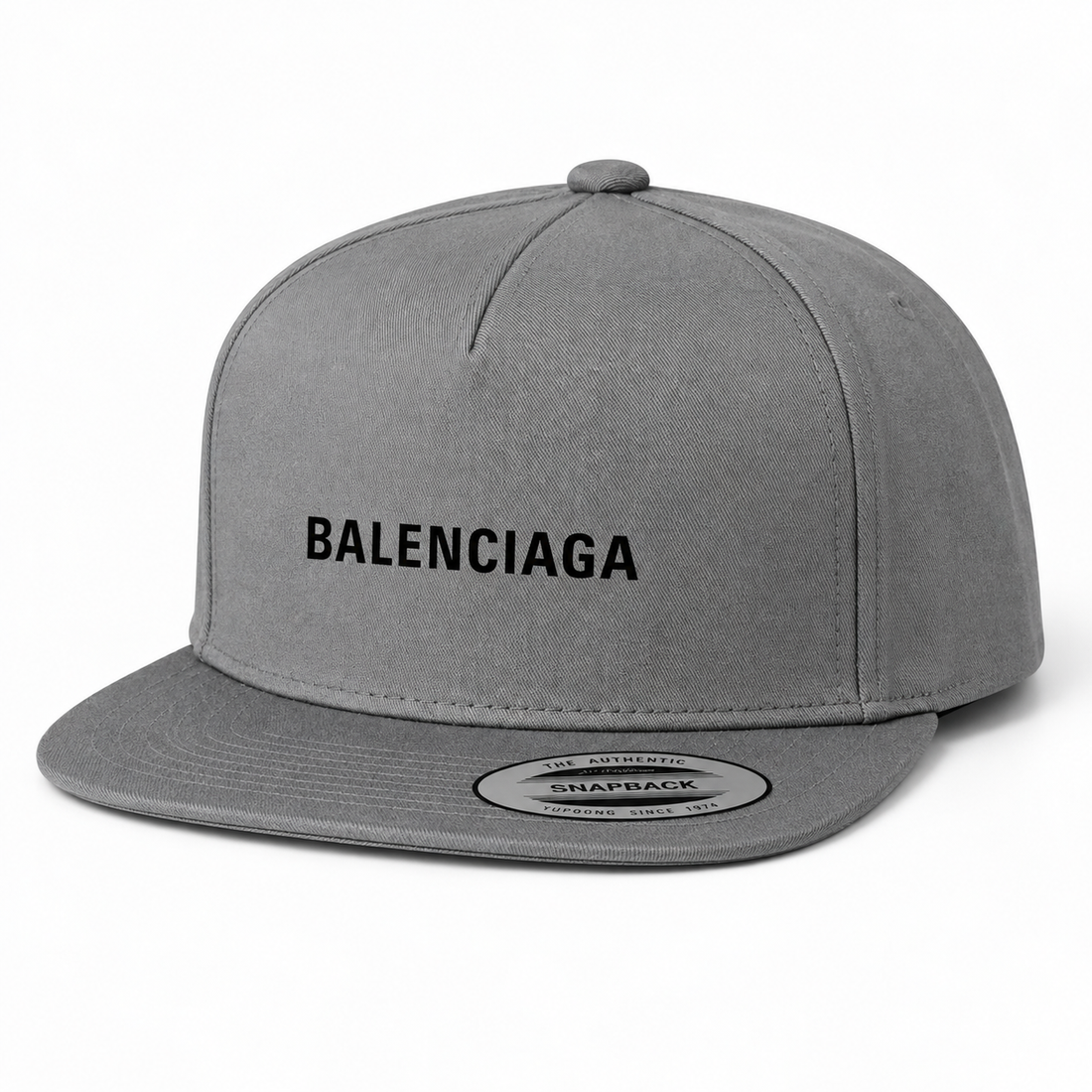 Balenciaga Snapback Hat - Grey - Image 4