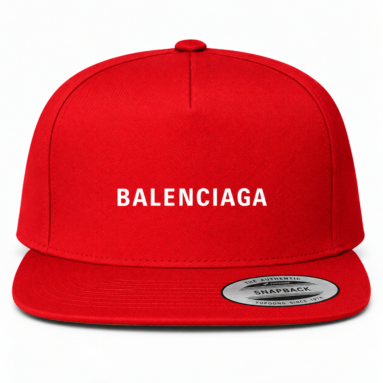 Balenciaga Snapback Hat - Red - Image 3