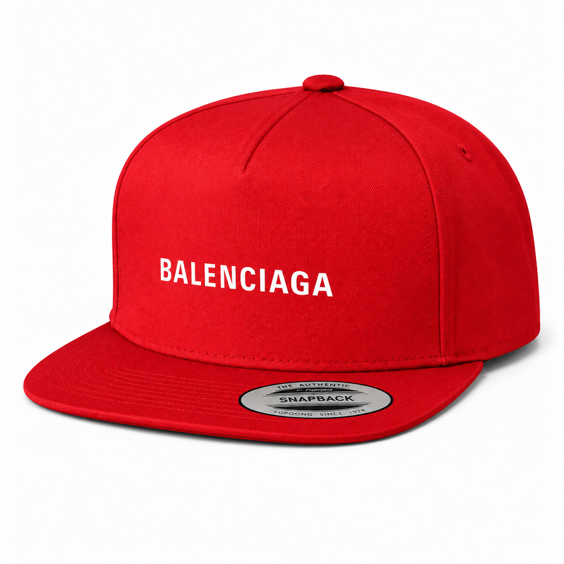 Balenciaga Snapback Hat - Red - Image 4
