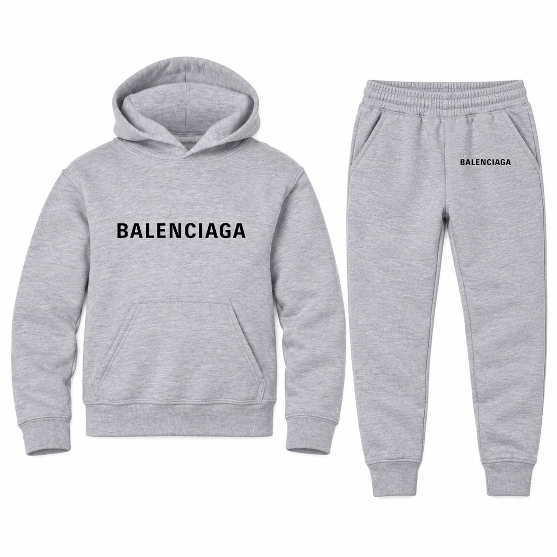 Balenciaga Youth Hoodie Jogger Set | Sports Grey | Youth Large, ages 10–12
