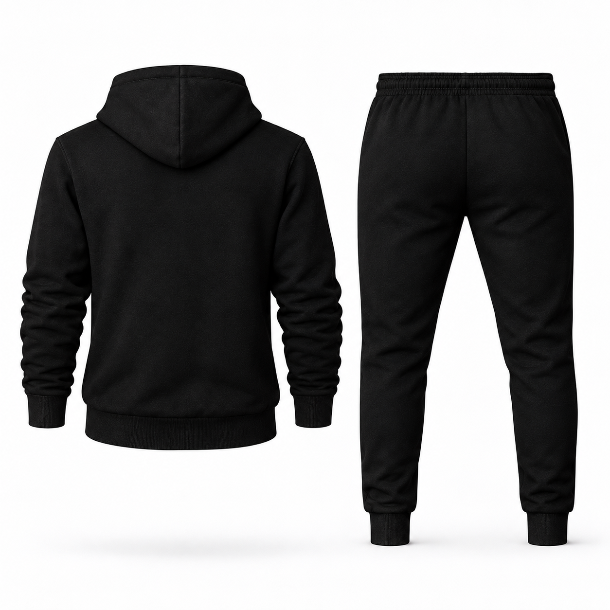 Men's Bally Hoodie Joggers Set - Black - back