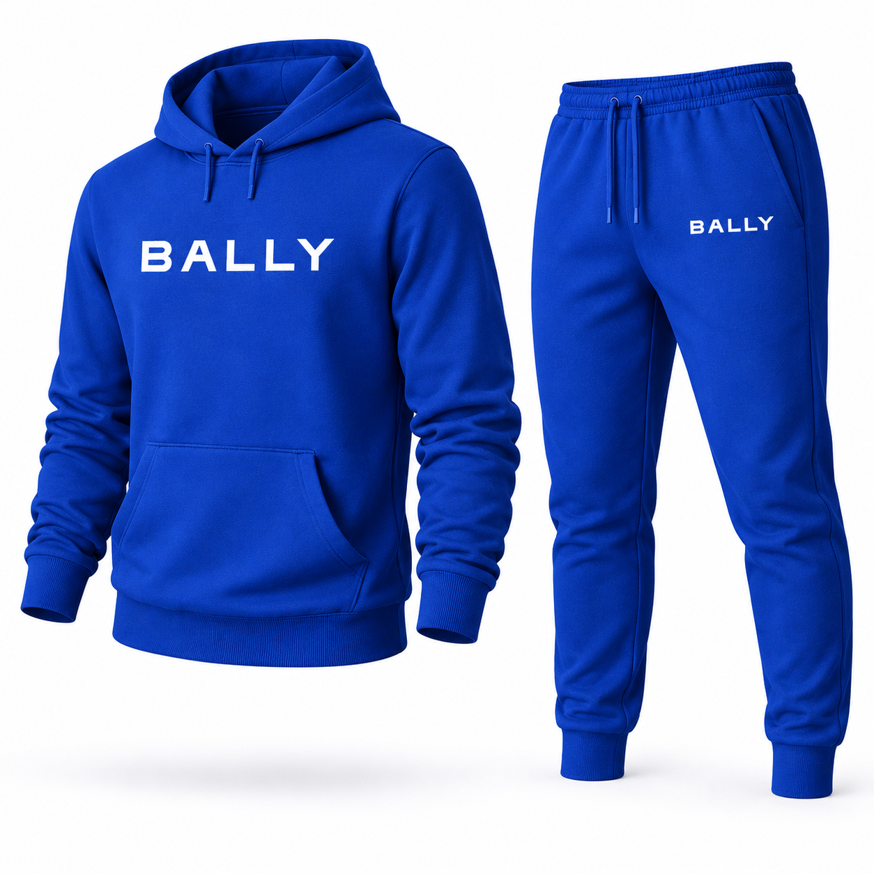 Men's Bally Hoodie Joggers Set - Blue - three-quarter