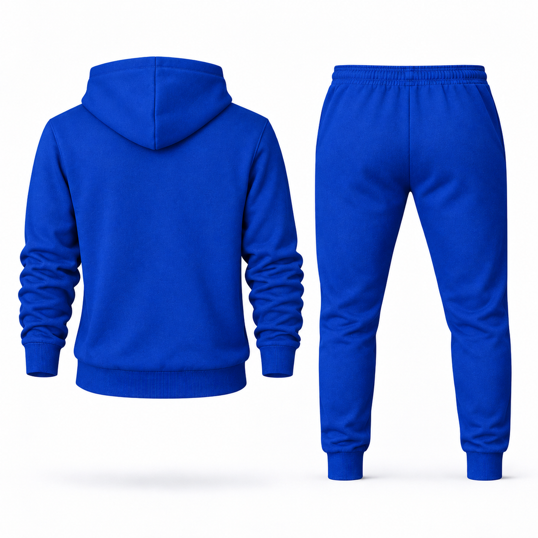 Men's Bally Hoodie Joggers Set - Blue - back