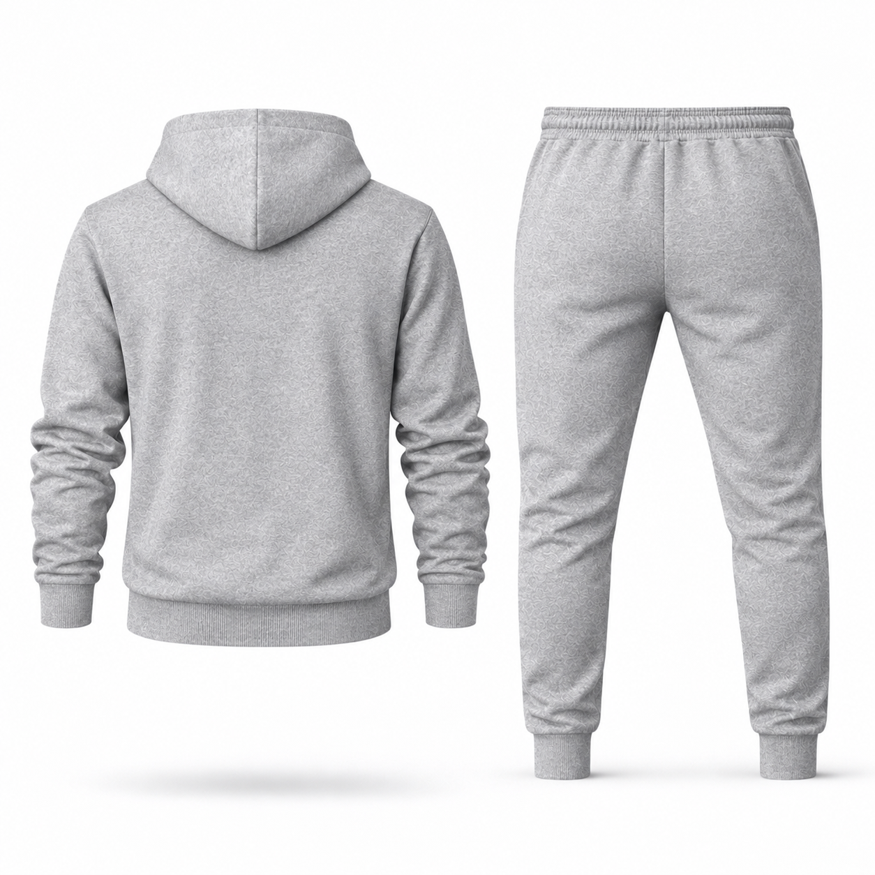 Men's Bally Hoodie Joggers Set - Grey - back