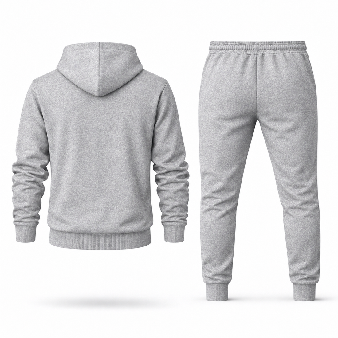 Men's Bally Hoodie Joggers Set - Grey - back