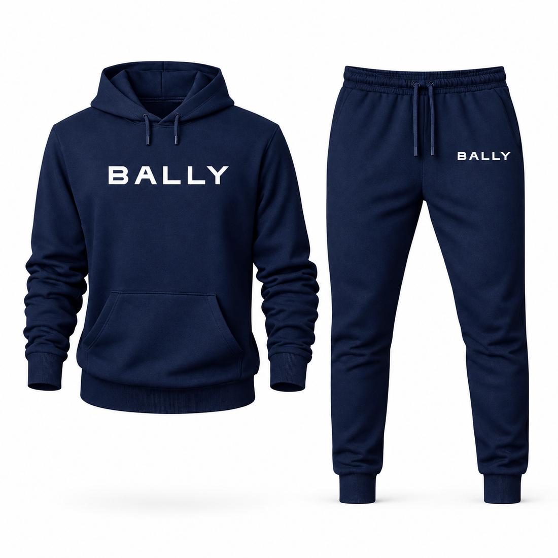 Men's Bally Hoodie Joggers Set - Navy - hero