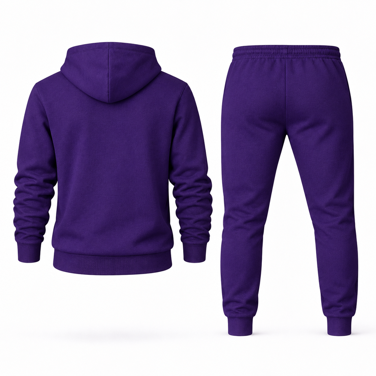 Men's Bally Hoodie Joggers Set - Purple - back