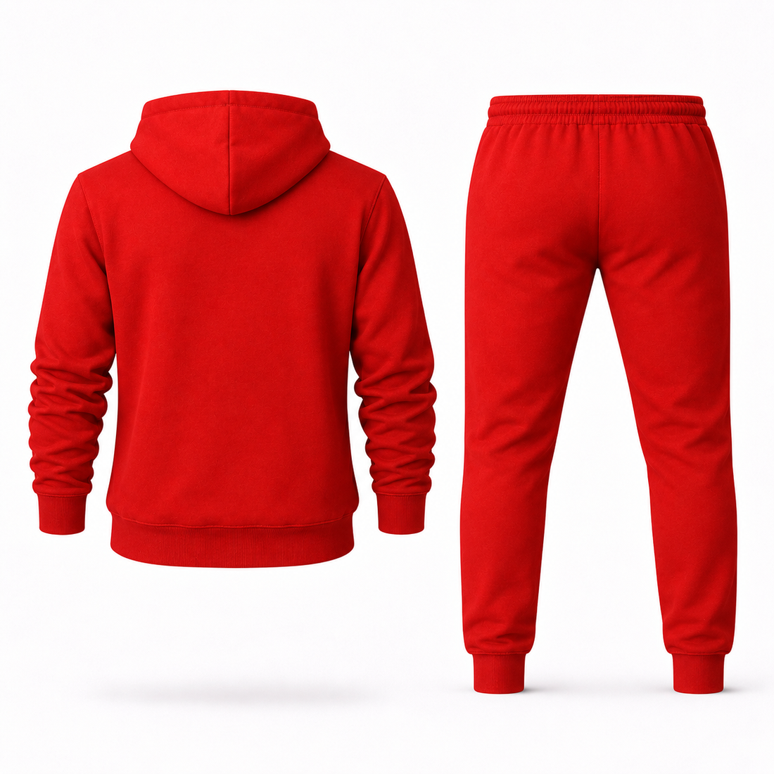 Men's Bally Hoodie Joggers Set - Red - back