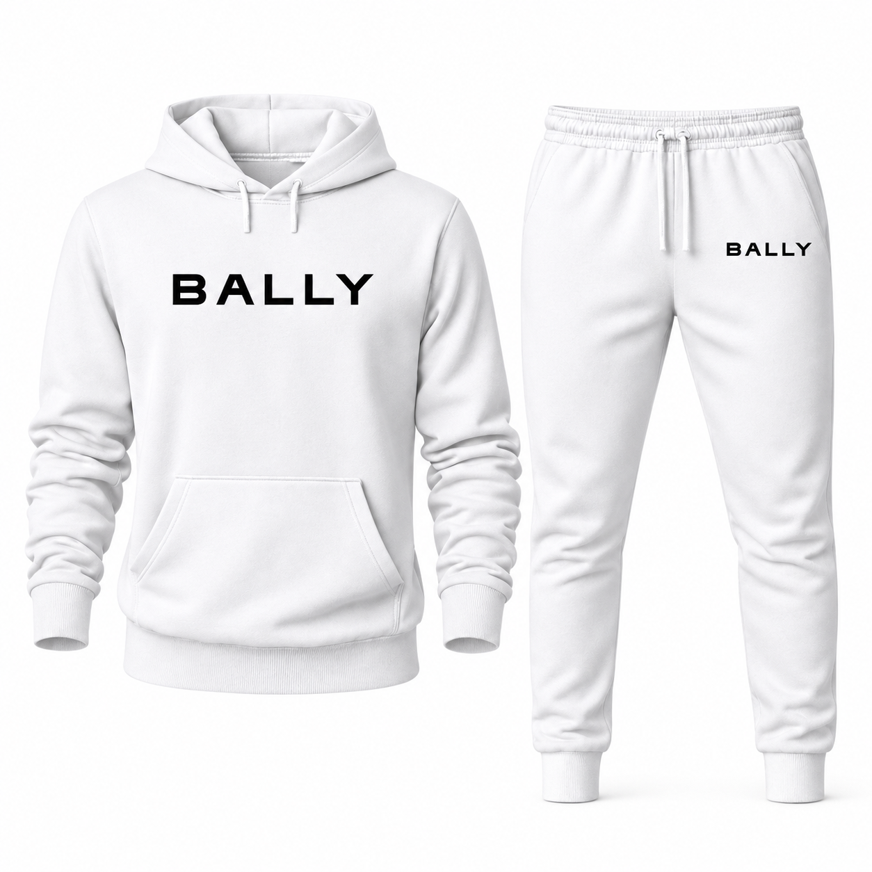 Men's Bally Hoodie Joggers Set - White - hero
