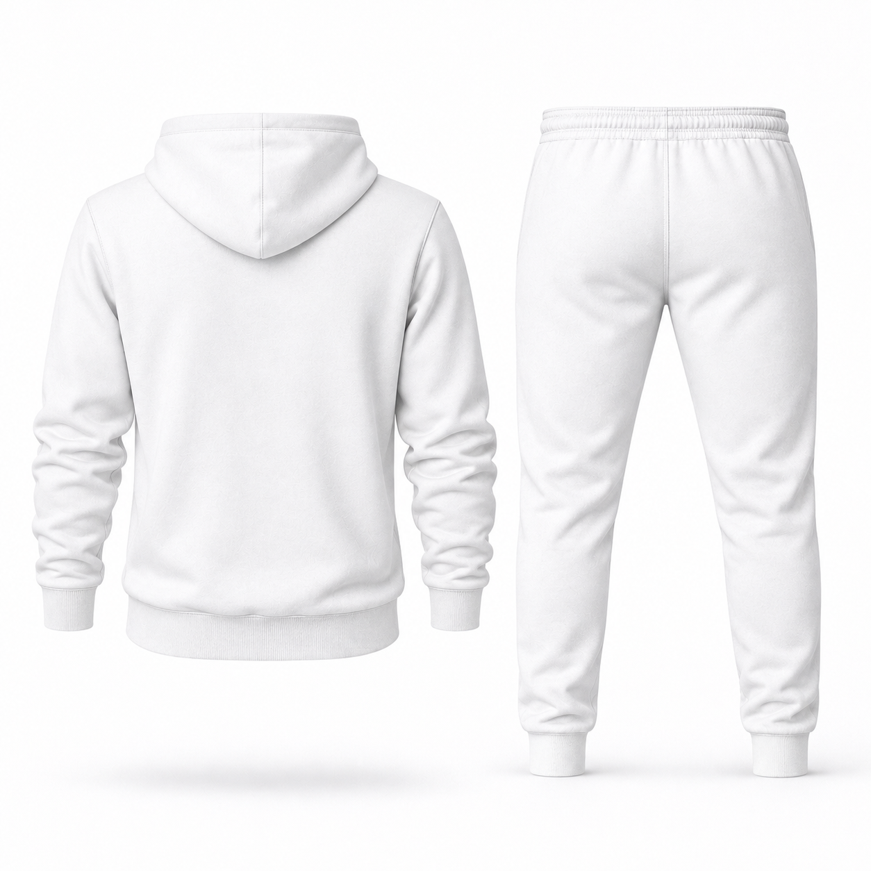 Men's Bally Hoodie Joggers Set - White - back