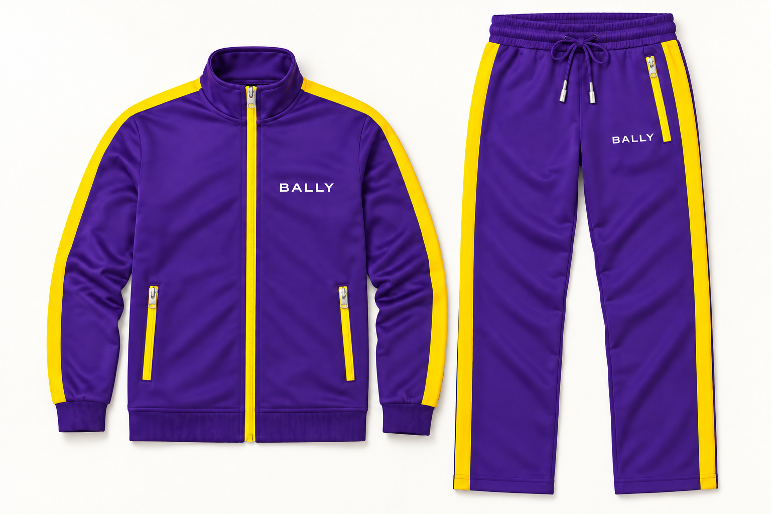 Men's Bally Dri-Fit TrackSuit | Color: Purple | Image 5